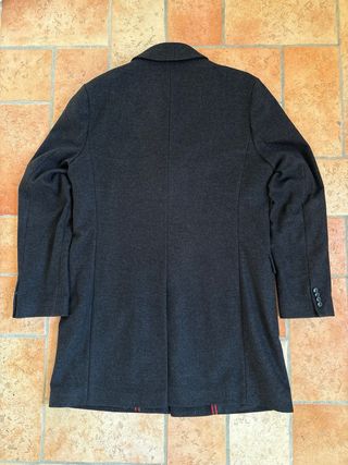 Cappotto lungo HUGO BOSS grigio in lana