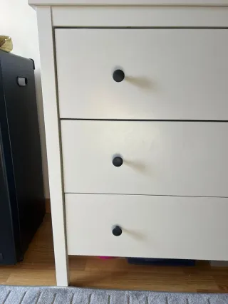 Cómoda blanca 3 cajones seminueva