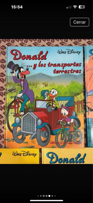 Confezione di 5 libri di Donald Disney vintage