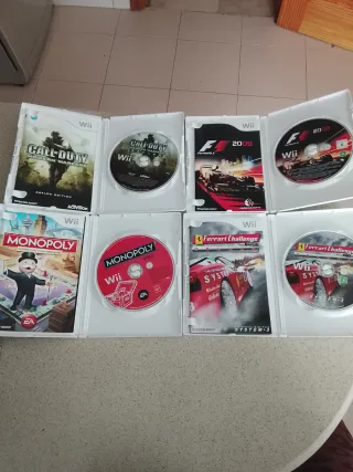 Juegos Wii: Call of Duty, Monopoly, F1 2009, Ferra