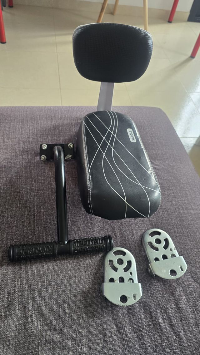 Asiento trasero bicicleta con respaldo