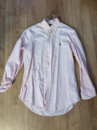 Camisa Polo Ralph Lauren rosa rayas