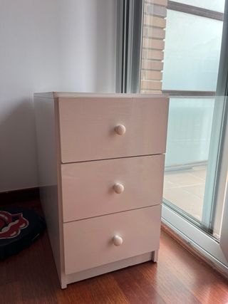 Cajonera blanca para escritorio