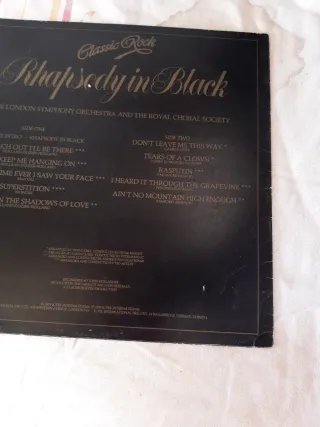 LP Rhapsody in Black -Rock Clásica con LSO ONE1063