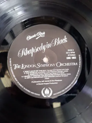 LP Rhapsody in Black -Rock Clásica con LSO ONE1063