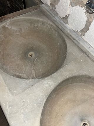 Fregadero Mármol Doble Seno Antiguo