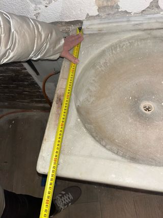 Fregadero Mármol Doble Seno Antiguo