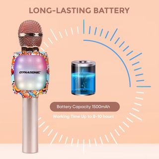 DYNASONIC Micrófono Karaoke Bluetooth, Juguetes pa
