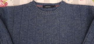 Jersey Cortefiel Hombre Azul Lana