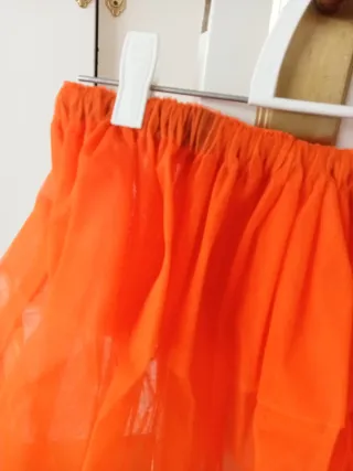 1€! Falda tutú naranja talla única
