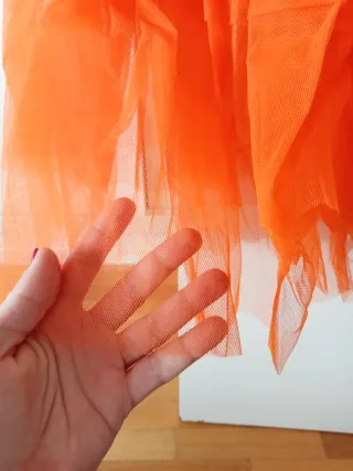 1€! Falda tutú naranja talla única