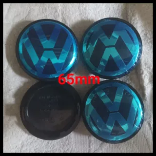 Tapabujes Volkswagen 65mm centro rueda llanta logo
