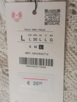 Jersey Chaleco Combinado Zara Blanco