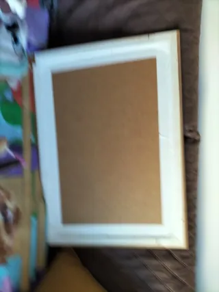 Cuadro Marco Madera Dibujo Figura Humana