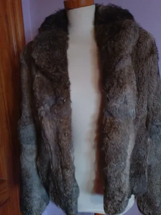 Chaqueta de piel de conejo