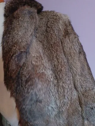 Chaqueta de piel de conejo