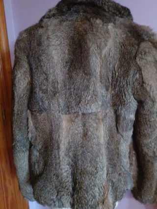 Chaqueta de piel de conejo