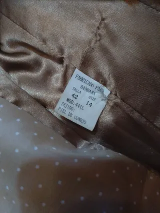 Chaqueta de piel de conejo