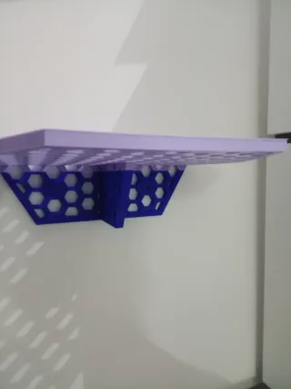 Mensola esagonale in plastica