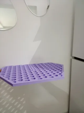 Mensola esagonale in plastica