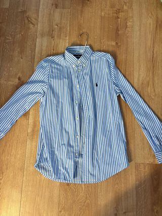 Camisa Polo Ralph Lauren Rayas Azul/Blanco