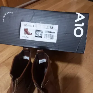 Botas marrones mujer con cremallera