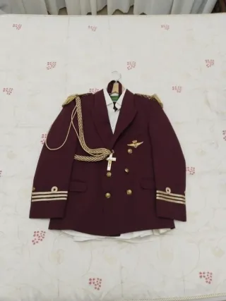 Traje Almirante Comunión Burdeos y Blanco