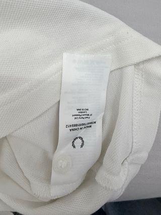 Polo Fred Perry Blanco