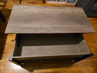 Mesa de salón elevable madera