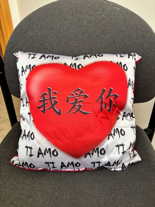 Cuscino scritta cinese Ti Amo