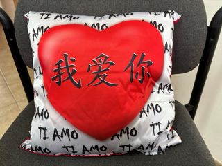 Cuscino scritta cinese Ti Amo
