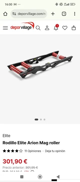 Rodillo Elite para Bicicleta