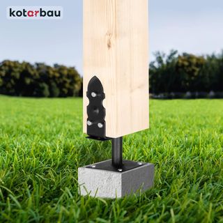KOTARBAU® Soporte de Poste en U 120-200 mm Soporte
