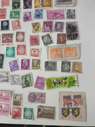 100 sellos del mundo (Europa + América + Asia)