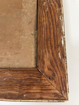 Marco cuadro muy antiguo hecho a mano pan de oro