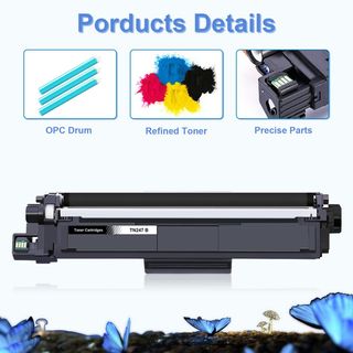 LOSMANN 1x Toner Ciano Compatibile per Brother TN-2