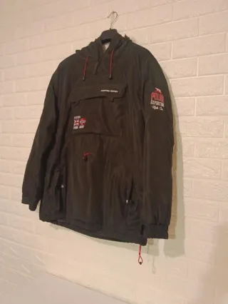Chaqueta Cortavientos Negra Hombre
