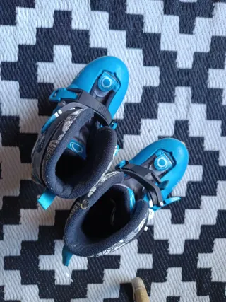 Patines en línea azules talla 34-36