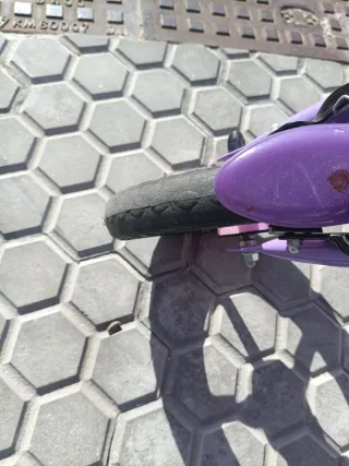 Bicicleta infantil rosa y morada
