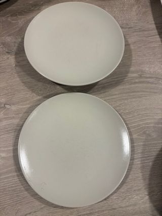 Conjunto de 5 Platos IKEA Porcelana Blanca