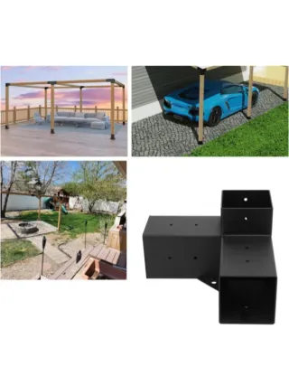 Soporte Poste Cenador Bewinner Metal Negro