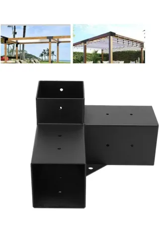 Soporte Poste Cenador Bewinner Metal Negro