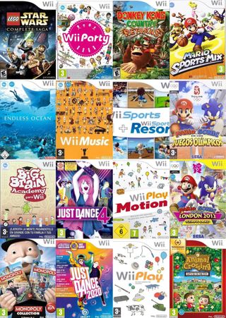 Nintendo Wii Blanca + Mandos Rosas + 45 Juegos