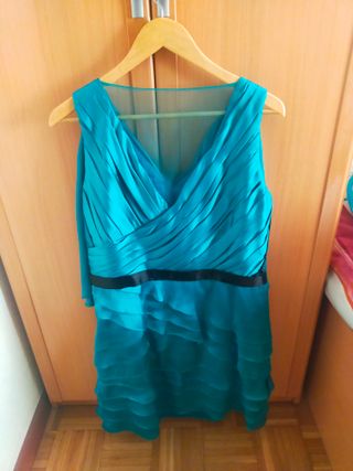 Vestido Sonia Rykiel azul turquesa
