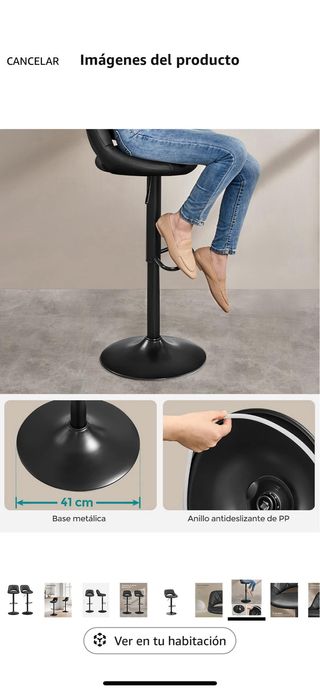 SONGMICS Sgabelli da Bar (2 pz)