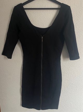 Vestido negro manga 3/4