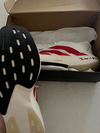 Zapatillas Adidas Adizero EVO SL Blancas Rojas,