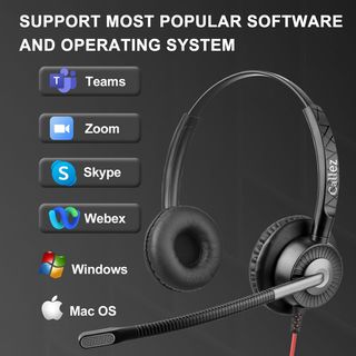 Auriculares USB con Doble Micrófono ENC Cancelació