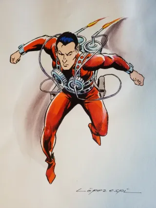 PINTURA ORIGINAL FIRMADO DE LOPEZ ESPI SPIDER