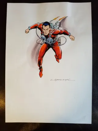 PINTURA ORIGINAL FIRMADO DE LOPEZ ESPI SPIDER